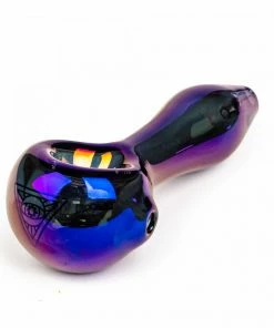 West Coast Gifts Red Eye Tek 4" Metallic Terminator Finish Spoon Hand Pipe W/Built-in Screen