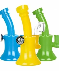 BOB Headquarters Pulsar 6.5" Tall Solid Colour Dab Rigs Pulsar Glass