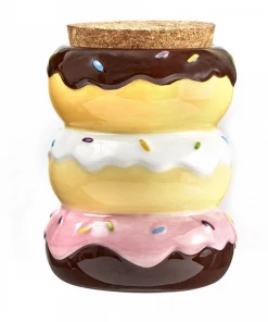 West Coast Gifts Storage Donut Ceramic Stash Jar