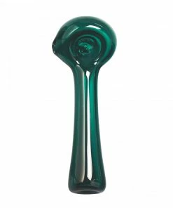 West Coast Gifts Red Eye Glass Solid Colour Glass Hand Pipe W/ Built-In Ashcatcher & Screen