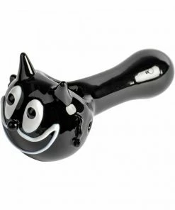 West Coast Gifts Red Eye Glass 5" Long Kitty The Cat Hand Pipe