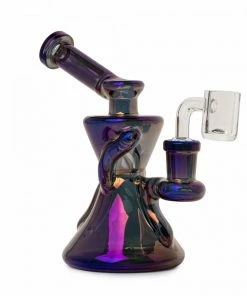 West Coast Gifts Red Eye Tek 6" Metallic Terminator Finish Gamma Recycler Dab Rig