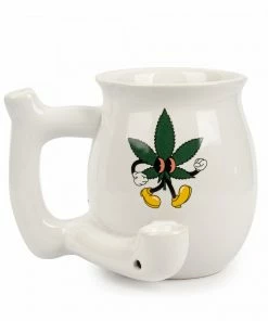 West Coast Gifts Stoned Leaf Ceramic Mug Pipe