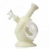 West Coast Gifts LIT Silicone 6.5" Tall Glow-In-The-Dark Space Capsule Bubbler