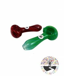 Local Art Hidden Village Creations Frit Glass Pipes (Mike's Pipes)
