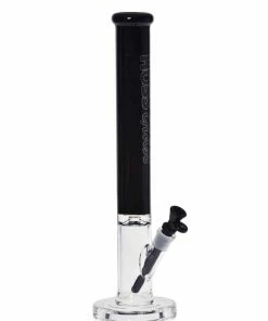 Hoss Glass 18" Straight Tube Bong With Colored Top