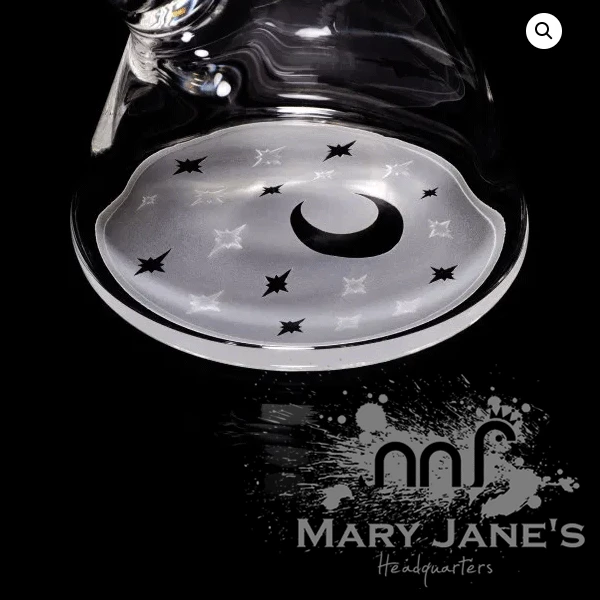 Hot Sale 💯 Milkyway Glass 14" Tall 9mm Glass Midnight Beaker Bong 😀 2 Milkyway Glass 14" Tall 9mm Glass Midnight Beaker Bong