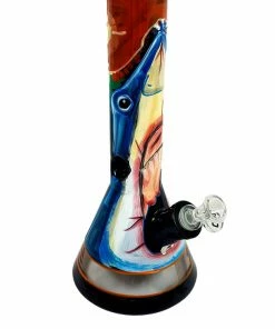 ACM Glass OG Glass 14" Tall 7mm Thick Handpaint Beaker Bong Bongs