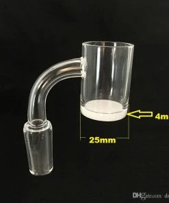 Hyman Quartz 25mm XL Flat Top 4mm Opaque Bottom Bangers