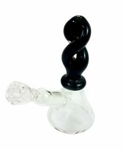 Puff ROOR Tech 5" Tall Black Spiral Dab Rig Rigs