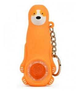 West Coast Gifts Sloth Pipe By LIT Silicone W/ Glass Bowl & Keychain
