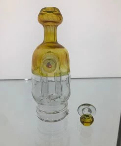 Local Art Mindblowing Glass Puffco Peak Glass Tops W/ Matching Carb Cap