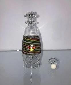 Local Art Mindblowing Glass Puffco Peak Glass Tops W/ Matching Carb Cap