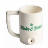 West Coast Gifts Ceramic Coffee Mug Pipe "Wake N Bake" Pipes
