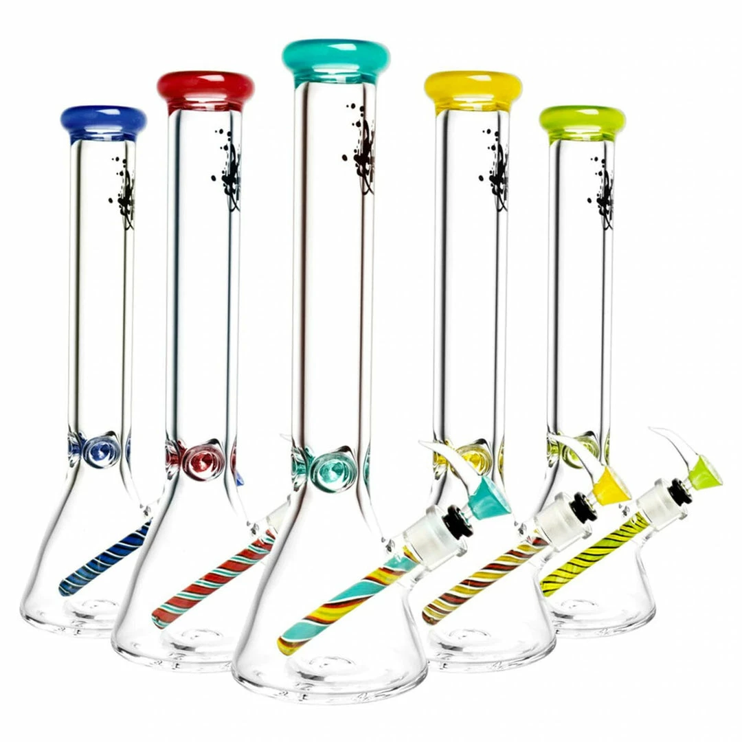Best deal π₯ BOB Headquarters Pulsar 16" Beaker Bong W/ Ice Pinch, Worked Downstem & Color Accents π€© 1 BOB Headquarters Pulsar 16" Beaker Bong W/ Ice Pinch, Worked Downstem & Color Accents