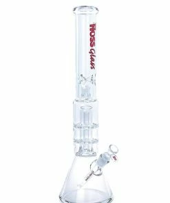 Hoss Glass Hoss Double Disk Percolater Beaker